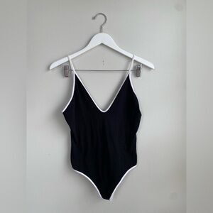 Express One Eleven Black and White Bodysuit